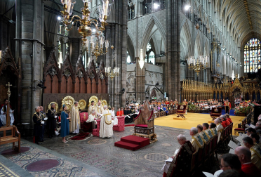 Fotos de la coronación en la Abadía de Westminster de los reyes del Reino Unido, Carlos III y Camila, un ritual milenario que se celebra por primera vez en el siglo XXI