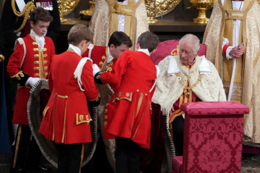 Fotos de la coronación en la Abadía de Westminster de los reyes del Reino Unido, Carlos III y Camila, un ritual milenario que se celebra por primera vez en el siglo XXI