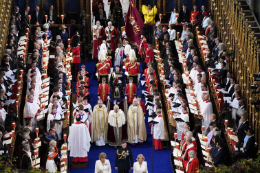 Fotos de la coronación en la Abadía de Westminster de los reyes del Reino Unido, Carlos III y Camila, un ritual milenario que se celebra por primera vez en el siglo XXI