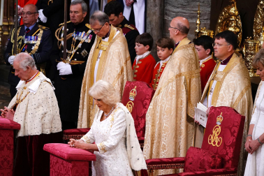 Fotos de la coronación en la Abadía de Westminster de los reyes del Reino Unido, Carlos III y Camila, un ritual milenario que se celebra por primera vez en el siglo XXI