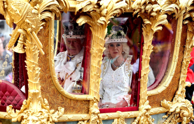 Fotos de la coronación en la Abadía de Westminster de los reyes del Reino Unido, Carlos III y Camila, un ritual milenario que se celebra por primera vez en el siglo XXI.