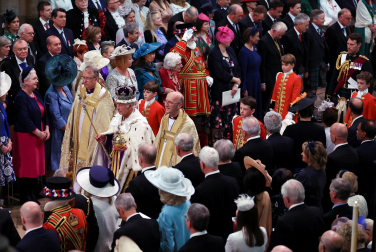 Fotos de la coronación en la Abadía de Westminster de los reyes del Reino Unido, Carlos III y Camila, un ritual milenario que se celebra por primera vez en el siglo XXI.
