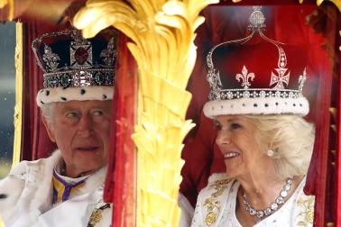 Fotos de la coronación en la Abadía de Westminster de los reyes del Reino Unido, Carlos III y Camila, un ritual milenario que se celebra por primera vez en el siglo XXI.
