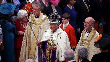 Fotos de la coronación en la Abadía de Westminster de los reyes del Reino Unido, Carlos III y Camila, un ritual milenario que se celebra por primera vez en el siglo XXI.
