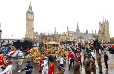 Fotos de la coronación en la Abadía de Westminster de los reyes del Reino Unido, Carlos III y Camila, un ritual milenario que se celebra por primera vez en el siglo XXI.