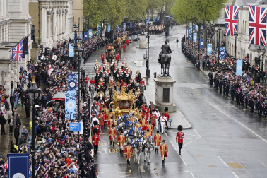 Fotos de la coronación de los reyes del Reino Unido, Carlos III y Camila. /
