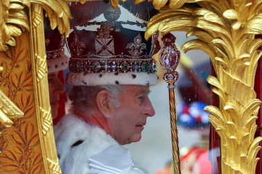 Fotos de la coronación de los reyes del Reino Unido, Carlos III y Camila. /