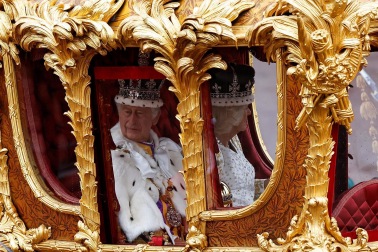 Fotos de la coronación de los reyes del Reino Unido, Carlos III y Camila. /