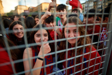 Fotos del ambiente en Pamplona por el partido de final de Copa.