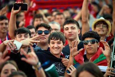 Fotos del ambiente en Pamplona por el partido de final de Copa.