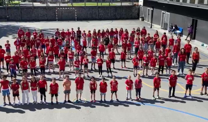 La ikastola en la que estudió el técnico de Osasuna le envió ánimos de cara a la final de la Copa del Rey ante el Real Madrid