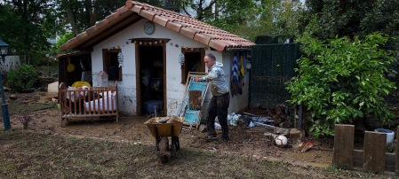 Afecciones de las lluvias en Bera.