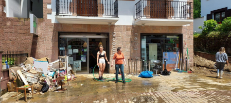 Afecciones de las lluvias en Bera.
