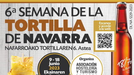 Cartel de la Semana de la tortilla de Navarra