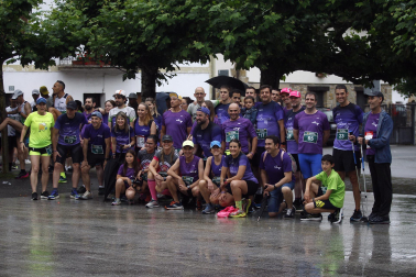 Participantes en la X Carrera Solidaria de Ziordia