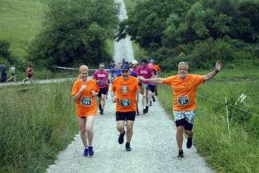 Participantes en la X Carrera Solidaria de Ziordia