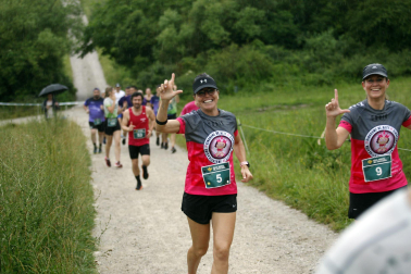 Participantes en la X Carrera Solidaria de Ziordia