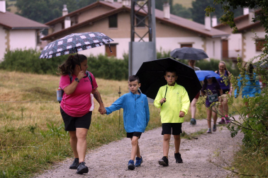 Participantes en la X Carrera Solidaria de Ziordia