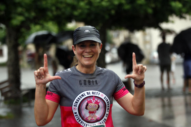 Participantes en la X Carrera Solidaria de Ziordia