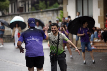 Participantes en la X Carrera Solidaria de Ziordia