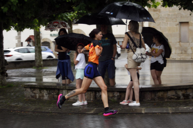 Participantes en la X Carrera Solidaria de Ziordia