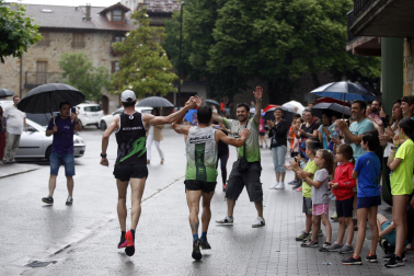 Participantes en la X Carrera Solidaria de Ziordia