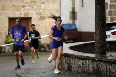 Participantes en la X Carrera Solidaria de Ziordia