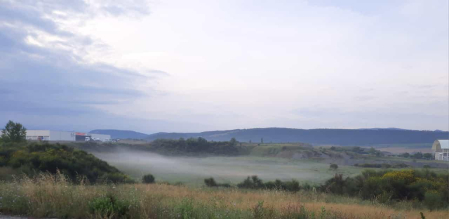 Nieblas en Tajonar. /