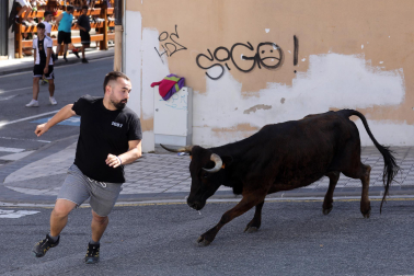 Fotos de las vaquillas en las fiestas de Mutilva./