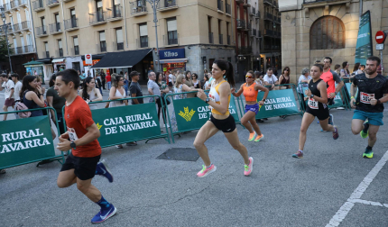 Saioa Recasens, del Grupoempleo, logró el mejor tiempo femenino en la prueba de 5 kilómetros de 'La Media San Fermín'