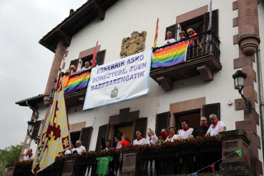 Cohete del inicio de las fiestas 2023 en Santesteban