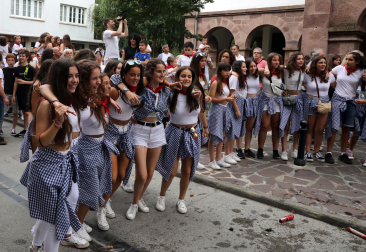 Cohete del inicio de las fiestas 2023 en Santesteban