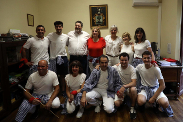 Cohete del inicio de las fiestas 2023 en Santesteban