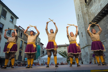 Paloteado del Casco Antiguo de Tudela durante las fiestas de San Pedro 2023