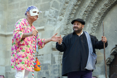 Paloteado del Casco Antiguo de Tudela durante las fiestas de San Pedro 2023