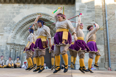 Paloteado del Casco Antiguo de Tudela durante las fiestas de San Pedro 2023