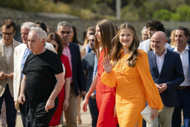 Leonor y Sofía, en el acto organizado por la Fundación Princesa de Girona