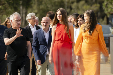 Leonor y Sofía, en el acto organizado por la Fundación Princesa de Girona