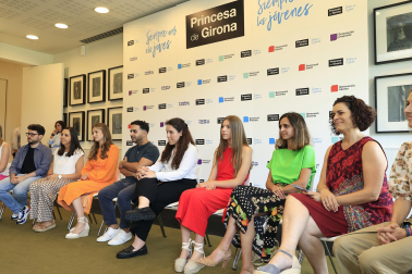 Leonor y Sofía, en el acto organizado por la Fundación Princesa de Girona