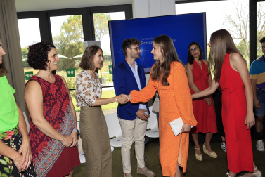 Leonor y Sofía, en el acto organizado por la Fundación Princesa de Girona