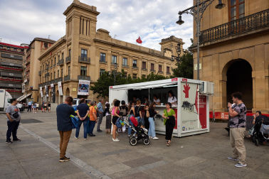 Fotos del ambiente en Pamplona el 5 de julio./