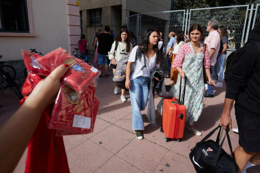 Fotos del ambiente en Pamplona el 5 de julio./