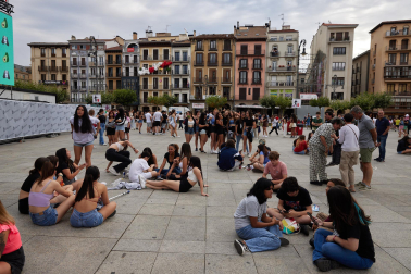 Fotos del ambiente en Pamplona el 5 de julio./