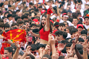 Chupinazo San Fermín 2023 en la Plaza del Castillo