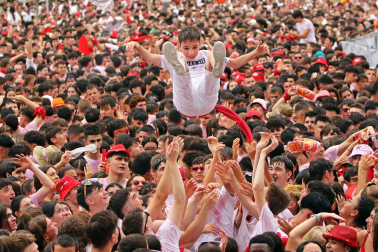 Chupinazo San Fermín 2023 en la Plaza del Castillo
