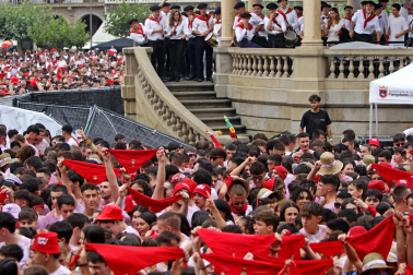 Chupinazo San Fermín 2023 en la Plaza del Castillo