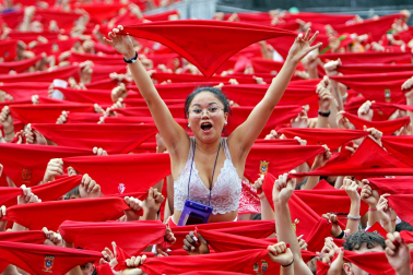 Chupinazo San Fermín 2023 en la Plaza del Castillo