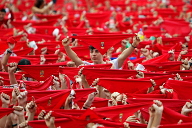 Chupinazo San Fermín 2023 en la Plaza del Castillo