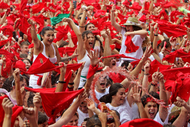Chupinazo San Fermín 2023 en la Plaza del Castillo