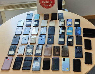 Móviles intervenidos a los detenidos